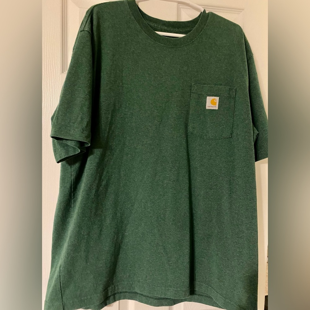 XL Carhartt Loose Fit Short Sleeve Pocket T-shirt, Heather Green